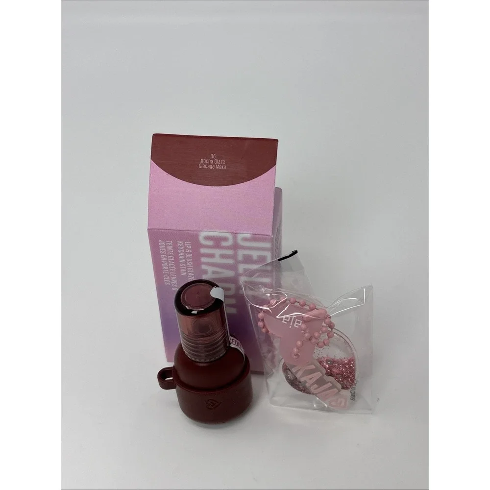 Kaja Jelly Charm Lip & Blush Glazed With Keychain #06 MOCHA GLAZE 0.17oz NEW!